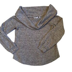NWT Reitmans Ladies Cowl Neck Lightweight Fleece Heathered Grey Ladies  XSm